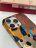 素洛適用蘋(píng)果17promax手機殼秋冬豹紋拼接美拉德系iPhone16pro甜酷辣妹時(shí)尚15簡(jiǎn)約超好看14大孔保護套 雙層-橘藍條紋拼接豹紋 iPhone 15 Pro Max 曬單實(shí)拍圖