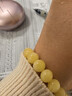 石玥珠寶收藏級天然原礦蜜蠟手串男女士款雞油黃白花蜜蠟手鏈7-8mm 曬單實(shí)拍圖