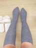 復古費爾島襪套女堆堆襪顯瘦加厚保暖女士小腿襪秋冬季搭配打底褲 深灰 均碼 (35-40) 曬單實(shí)拍圖