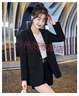 矜持范一?？坌∥餮b外套女春季新款氣質(zhì)百搭小個(gè)子設計感后開(kāi)叉西服 黑色_[款] XL [建議120-130斤] 曬單實(shí)拍圖