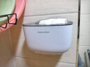 佳幫手衛生間廁紙盒 免打孔壁掛紙巾盒廁所紙巾架浴室置物用品抽紙盒 曬單實(shí)拍圖