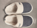 潔麗雅（Grace）棉拖鞋男士秋冬季室內防臭防滑居家保暖厚底踩屎感拖鞋男款冬天 曬單實(shí)拍圖