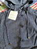 佐丹奴設計師款cleanfit連帽外套女寬松抽繩格紋工裝夾克18375806 曬單實(shí)拍圖
