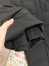 探路者（TOREAD）羽絨服防潑水鵝絨服男戶(hù)外防風(fēng)保暖登山服長(cháng)款派克服外套線(xiàn)下同款 【女款】黑色-TADDAN92630 M 曬單實(shí)拍圖