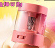 得力（deli）電動(dòng)卷筆刀 刀芯升級 省力耐用 多功能削筆機/削筆器削筆刀兒童學(xué)生文具考試開(kāi)學(xué)生日禮物復古紅 曬單實(shí)拍圖
