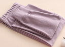 AB女士秋冬純色純棉磨毛保暖打底秋褲單件貼身女款柔軟長(cháng)褲棉毛褲 胭紫 1條 XL 推薦115-130斤【5°-15°】 曬單實(shí)拍圖