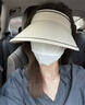 型公館防曬帽女夏季防紫外線(xiàn)空頂遮陽(yáng)帽騎車(chē)UV可折疊大帽檐太陽(yáng)帽子遮臉 曬單實(shí)拍圖