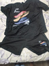 啄木鳥(niǎo)（TUCANO）胖mm大碼夏季女運動(dòng)套裝女2026新款韓版寬松短袖短褲休閑跑步套裝 黑色 (上衣+短褲) 2XL(135-155斤) 曬單實(shí)拍圖