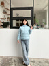 波司登（BOSIDENG）26春季鴨絨輕薄羽絨服三防科技女基礎輕暖外套B260135002 【店長(cháng)推薦】晴天藍5518-三防面料 M 165/88A 體重約110-120斤 曬單實(shí)拍圖