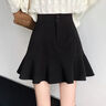 A字裙短裙2026年新款魚(yú)尾裙半身裙女春夏高腰包臀裙冬裙裙子半裙 黑色有內襯 XL 曬單實(shí)拍圖