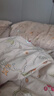 羅萊家紡 純棉床上四件套全棉被套床單被罩床上用品 淺咖200*230 曬單實(shí)拍圖