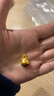 明牌珠寶生日禮物 足金5D硬金黃金招財可愛(ài)微笑貓吊墜情侶款ASY0483定價(jià) 足金吊墜 大版ASY0484約1.01-1.19克 曬單實(shí)拍圖