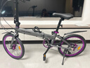 蘭令（RALEIGH）折疊自行車(chē)成人超輕便攜禧瑪諾變速20寸男女上班代步單車(chē) 星灰紫【升級油剎+禧瑪諾變速+53T競速鋁牙盤(pán)】 8速 20英寸 曬單實(shí)拍圖