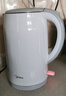 美的（Midea）電熱水壺養生母嬰級316L內膽雙層無(wú)縫一體家用燒水壺1.7L大容量自動(dòng)智能斷電泡茶 SH17M301PRO 曬單實(shí)拍圖
