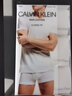 Calvin Klein秋冬季新款CK潮流休閑男士短袖t恤打底衫3件套裝 100白色L 曬單實(shí)拍圖