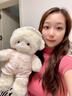 嬰果小島正版奶芙小羊玩偶生日禮物女生送女朋友娃娃公仔毛絨玩具睡覺(jué)抱枕 奶芙小羊睡衣款【粉色】 45cm 曬單實(shí)拍圖