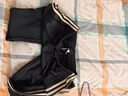 阿迪達斯（adidas）長(cháng)褲男女春季寬松透氣直筒褲跑步運動(dòng)防風(fēng)休閑褲  黑金 L 曬單實(shí)拍圖