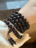 蔓笙小葉紫檀手串男佛珠手鏈108顆老料血檀木高油文玩串珠男女手把件 8mm【盤(pán)玩布袋】 曬單實(shí)拍圖