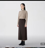 MUJI女式 燈芯絨 A字裙 長(cháng)半身裙女冬季款裙子 美拉德BE09CC3A 深棕色 S (155/62A) 曬單實(shí)拍圖