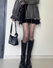 LEOEZYA絲襪女薄款防勾絲黑色性感菱形交叉銀絲連褲襪顯瘦美腿長(cháng)襪閃亮 黑色 均碼 【銀絲連褲襪】防勾絲 曬單實(shí)拍圖