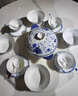 RWTW景德鎮2026新款骨瓷餐具釉下彩碗碟套裝家用青花瓷碗具喬遷禮物 青花錦蔟70件豪華配置 曬單實(shí)拍圖