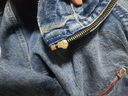 馬登工裝美式復古牛仔底特律夾克男vintage水洗做舊春季短款男士外套 水洗藍 M 曬單實(shí)拍圖