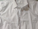 花花公子夏季男士100%純棉短袖襯衫純色免燙DP商務(wù)宴會(huì )高檔絲光棉半袖襯衣 白色 DXDP-13- 39 曬單實(shí)拍圖