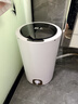 松上迷你脫水機母嬰兒旅行學(xué)生宿舍脫水機家用衣物甩干小型甩干機脫水 白色不銹鋼升級款【機械定時(shí)】 曬單實(shí)拍圖