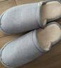 俞兆林（YUZHAOLIN）棉拖鞋男女居家用室內地板拖月子鞋保暖輕便 YC102 灰色  44-45  曬單實(shí)拍圖