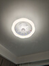 雷士（NVC）雷士LED照明風(fēng)扇燈吸頂吊扇燈北歐臥室白色奶油風(fēng)低層適用42瓦 曬單實(shí)拍圖