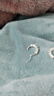 潮流新款S999純銀色耳環(huán)女款招財旺夫轉運珠耳圈簡(jiǎn)約防釘耳飾禮 銀色招財轉運珠耳環(huán)、5.88克 曬單實(shí)拍圖