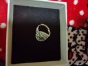 順慶銀樓足銀999.9中復古描金款高級百搭銀戒指送女友節日禮物 春唐韻戒指-銀色 曬單實(shí)拍圖