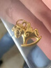 中國黃金（CHINA GOLD）小金馬足金木馬吊墜女士足金項鏈馬年本命馬年生日送女友老婆禮物 足金飛馬吊墜（金重約0.4g）贈銀925鏈 曬單實(shí)拍圖