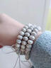 蔓笙海南原生態(tài)星月菩提手串108顆河豚大留白菩提子脖掛佛珠文玩念珠 清淺月丨老型桶7*6mm （108顆） 曬單實(shí)拍圖