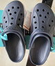 卡駱馳（CROCS）洞洞鞋貝雅卡駱班輕便耐磨一腳蹬休閑鞋|205089 深藍/辣椒紅-4CC 41 /42(260mm) 曬單實(shí)拍圖