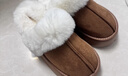 細細條（XIXITIAO）雪地靴拖鞋女時(shí)尚厚底居家防滑可外穿冬季毛絨月子棉拖鞋 卡其色【簡(jiǎn)約毛絨】 36-37 【標準碼】 曬單實(shí)拍圖
