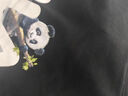 斐樂(lè ) 斐樂(lè )女裝T恤2025年秋季新款短袖情侶同款純棉熊貓短t上衣男女 正黑色-BK XL 180/100A/XL 曬單實(shí)拍圖