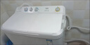 海爾（Haier）洗衣機半自動(dòng)雙桶雙缸9/11/12公斤家用大容量強勁動(dòng)力防鼠底座漏電保護操作簡(jiǎn)單老式波輪洗衣機 【健康抗菌】11公斤+動(dòng)平衡脫水+帶腳輪 雙缸 曬單實(shí)拍圖