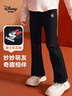 迪士尼寶寶（Disney Baby）女童加絨褲子兒童微喇褲中小童裝冬季加厚保暖休閑長(cháng)褲 黑色 130 曬單實(shí)拍圖