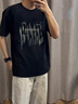 2026新款夏季短袖t恤男寬松打底衫半袖ins潮牌學(xué)生男女體恤上衣12 T1058Fe黑+T1012黑 【2件裝】 XL 建議120-140斤 曬單實(shí)拍圖