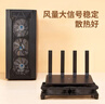 連拓 路由器散熱器雙風(fēng)扇12CM迷你MINI主機支架 光貓電視機頂盒散熱底座大風(fēng)扇黑色支撐架 USB供電接口 曬單實(shí)拍圖