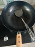 臻三環(huán)章丘鐵鍋炒鍋手工鍛打鐵鍋無(wú)涂層不易粘鍋炒菜鍋廚房好物一環(huán)輕音 古法烤藍（適合2-4人） 32cm 曬單實(shí)拍圖
