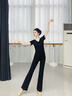 雪茜曼2026新款舞蹈褲女成人練功褲子直筒微喇形體瑜伽跳舞訓練黑色服裝 曬單實(shí)拍圖