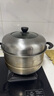 蘇泊爾（SUPOR）蒸鍋304不銹鋼家用高拱蓋蒸籠三層雙層加厚復底燃氣電磁爐通用鍋 蒸鍋 3層 30cm 曬單實(shí)拍圖