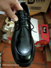 XO皮鞋男款【真皮】2026春夏正裝商務(wù)男鞋系帶德比鞋西裝鞋 黑色 43 曬單實(shí)拍圖