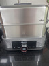 東菱（Donlim）電蒸鍋燉蒸一體多功能蒸汽鍋雙層不銹鋼 家用3-4人大容量陶瓷汽鍋雞高溫速蒸預約保溫蒸箱DL-1005 曬單實(shí)拍圖