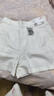 優(yōu)衣庫女裝麻棉短褲/休閑褲子473696 01 乳白色 M /160/66A 曬單實(shí)拍圖