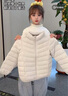 波司登冬羽絨服女士寬松休閑加厚90絨連帽百搭舒適外套B250245128 曬單實(shí)拍圖