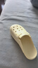 樸西女士拖鞋復古洞洞鞋家居室外涼鞋2025夏季包頭防滑百搭拖鞋情侶 香蕉黃 37-38 曬單實(shí)拍圖