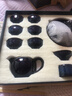 蕉夏輕奢功夫茶具套裝蓋碗建盞窯變茶杯陶瓷簡(jiǎn)約家用辦公室整套茶具 -藍(lán)盞配壺+蓋碗+茶洗 16頭 曬單實(shí)拍圖